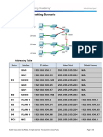 8.1.4.7 Packet Tracer - Subnetting Scenario