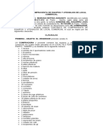 Contrato de Compraventa de Equipos y Utensilios de Local Comercial