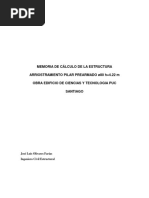 MEMORIA DE CALCULO - ARRIOSTRAMIENTO PILAR PREARMADO D 80 CM H 422 - Preliminar