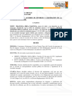 Acuerdo y Poder Divorcio Con Hijos Sin Bienes