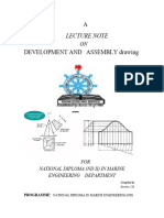 Lecture Note On Dev. & Assembly Drawing 1