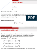 Modified Euler's Method