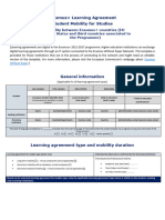 Learning Agreement 2023