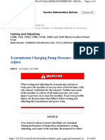 140H DAWI Transmission Charging Pump Pressure - Test and Adjust