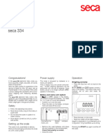 Seca 334 User Manual