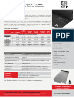 CEP IEC 61111 Electrical Insulation Mats TDS