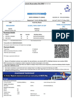 Mas CSMT SF Exp Third Ac Economy (3E) : Electronic Reserva On Slip (ERS)