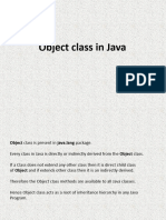 Object Class in Java