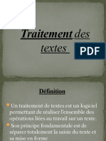 Traitement Des Textes