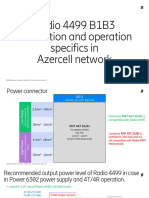 Radio 4499 B1B3 Installation and Operation Specifics