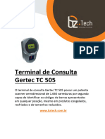 Manual Gertec TC 505