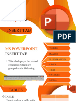 3.3 Microsoft Excel Insert Tab