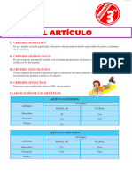 El-Artículo-y-su-Clasificación para 3ro