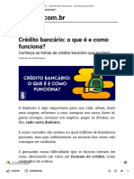 Crédito Bancário - o Que É e Como Funciona - Jusbrasil