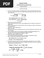 Question Bank Physical Science Class IX Nov 2023