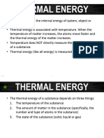 Thermal Energy Notes