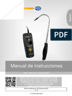 Manual Anemómetro Con Sonda Térmica Pce Instruments Pce-Hwa 30