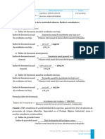 Desarrollo de La Actividad Abierta Índices Estadísticos