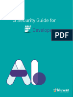 Security Guide For ABAP Developers