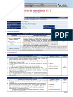 Sesión de Aprendizaje 1 - 1°