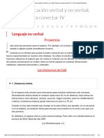 La Comunicación Verbal y No Verbal. Recursos para Conectar IV - Comunicación Efectiva