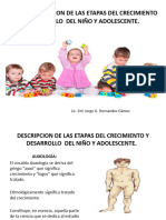 1.2 A. - Descripcion de Las Etapas Del Crecimiento y Desarrollo Del Niño y Adolescente.