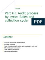 Part III. Audit Process by Cycle: Sales and Collection Cycle