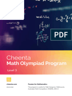 Math Olympiad Level 3 Program Cheenta