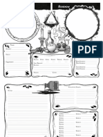 Ink Character Sheet - Snowbright Studio