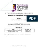 Article Analysis - LCC401