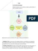 Explain The Instruction Cycle and Its Advantages