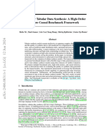 Causality For Tabular Data Synthesis: A High-Order Structure Causal Benchmark Framework