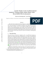 A Thermodynamic Study of (2+1) - Dimensional Analytic Charged Hairy Black Holes With Born-Infeld Electrodynamics