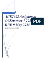 AUE2602 Assignment 4A Semester 1 2024