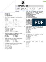 Current Affairs (23rd May - 30th May) - DPP 6.1 - Shaurya 2.0