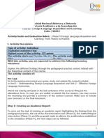 Activity Guide and Evaluation Rubric - Phase 5 - Foreign Language Acquisition and Learning From Theory To Practice