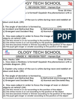 Human Eye Revision Test