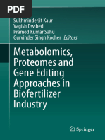 Metabolomics, Proteomes and Gene Editing Approaches in Biofertilizer Industry