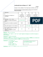 Correction Brevet Blanc N°1 2016-20172