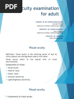 Visual Acuity Examination (Adult) Update