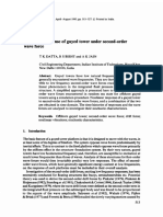 Stochastic Response of Guyed Tower Under Second-Order Wave Force