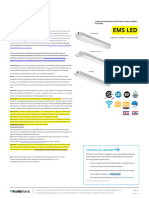 Ems Led: Luminarios Industrial de Perfil Bajo Cerrado y Sellado Con Juntas Características Y Especificaciones