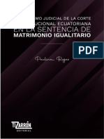 El Activismo Judicial de La Corte Constitucional Ecuatoriana en La Sentencia de Matrimonio Igualitario