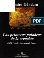 Gándara, A. - Las Primeras Palabras de La Creación (Ocr) (1998)