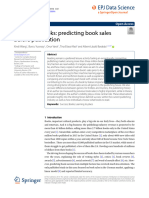 Success in Books: Predicting Book Sales Before Publication: Regulararticle Open Access