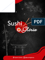 A Lá Carte Cardápio - Sushi Gloria - 2024