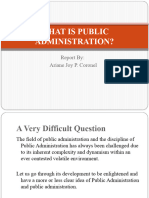 What Is Public Administration