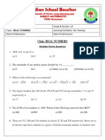 G10 - WS - Real Numbers