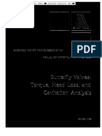 Awwa - M49 - Butterfly Valves - Torque, Head Loss, and Cavitation Analysis First Edition