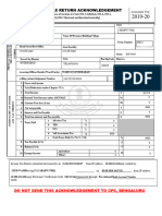 Indian Income Tax Return Acknowledgement: DO NOT Send This Acknowledgement TO CPC, Bengaluru